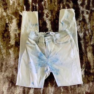 Bleached washed jeans